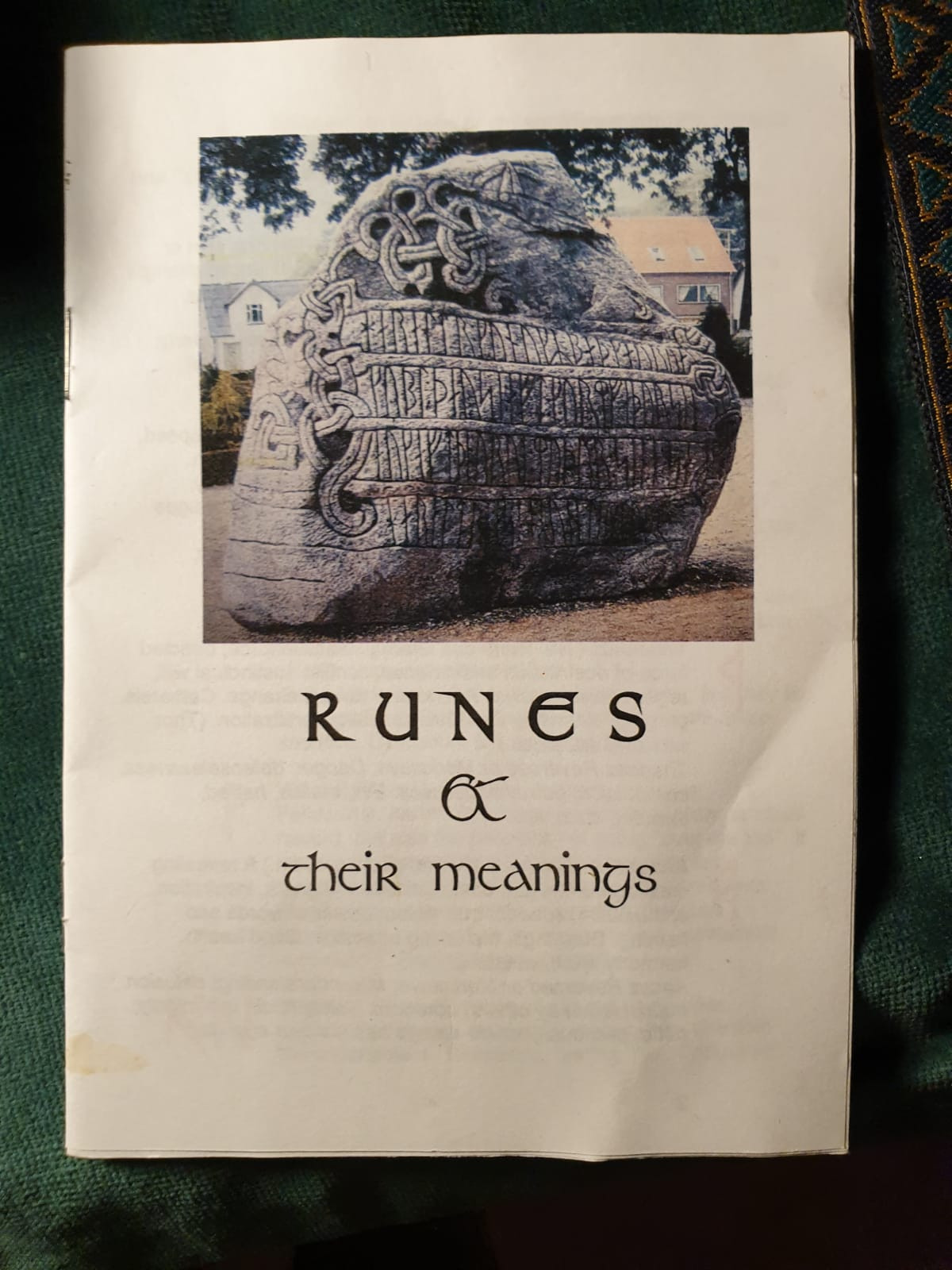 Pagan Village: Hand made futhark black stones runes