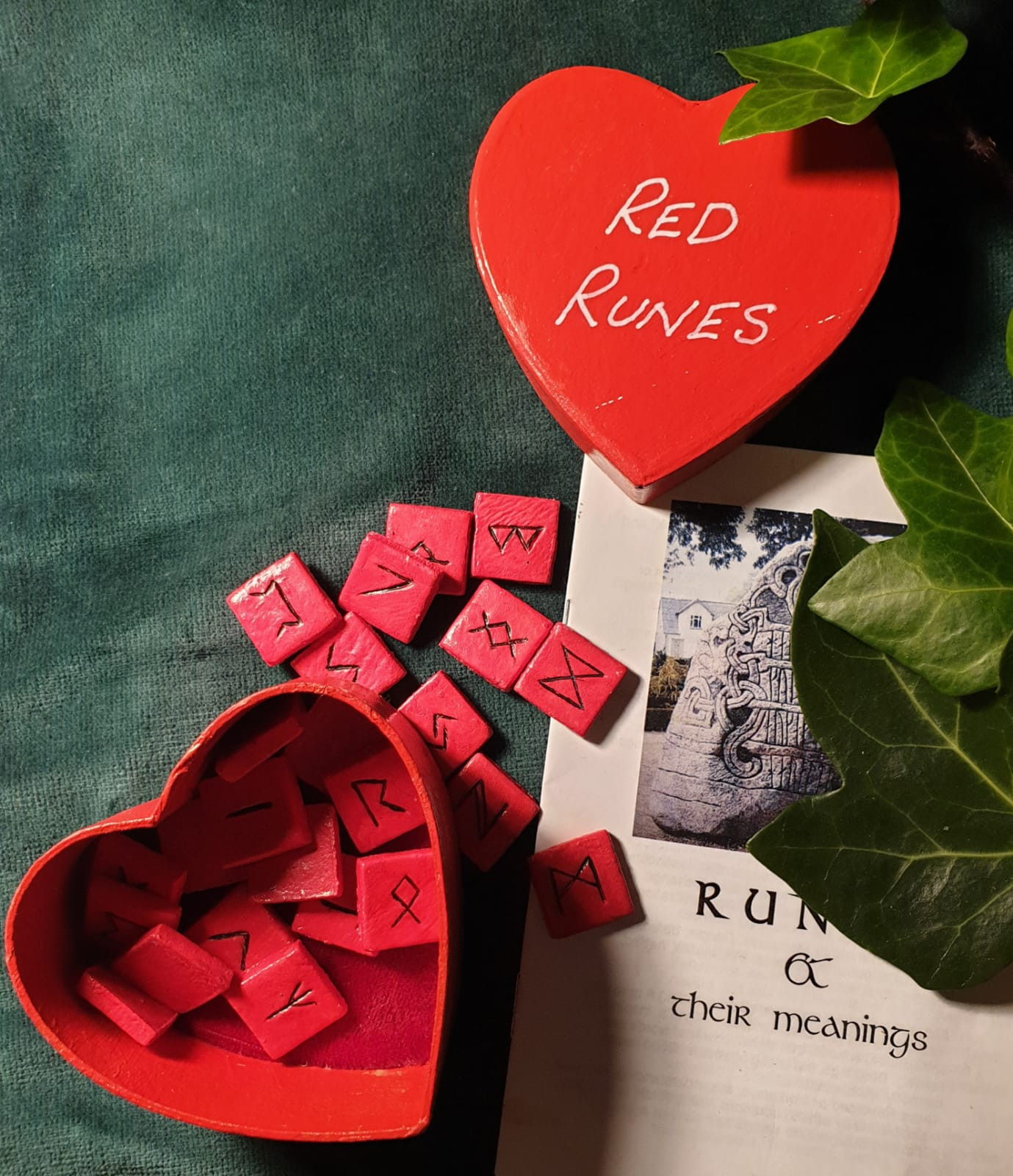 Pagan Village: Hand made futhark black stones runes