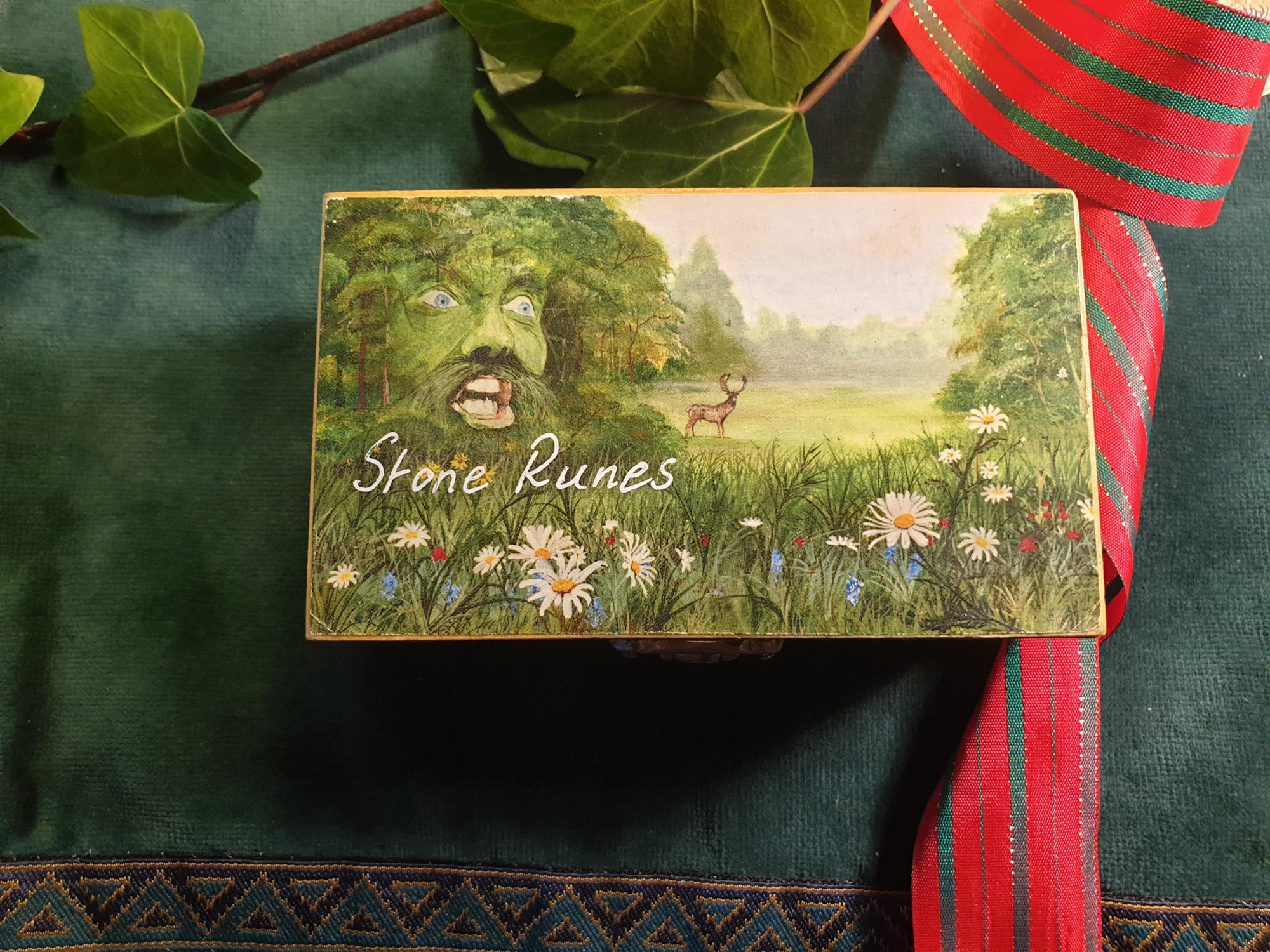 Pagan Village: Hand made futhark black stones runes